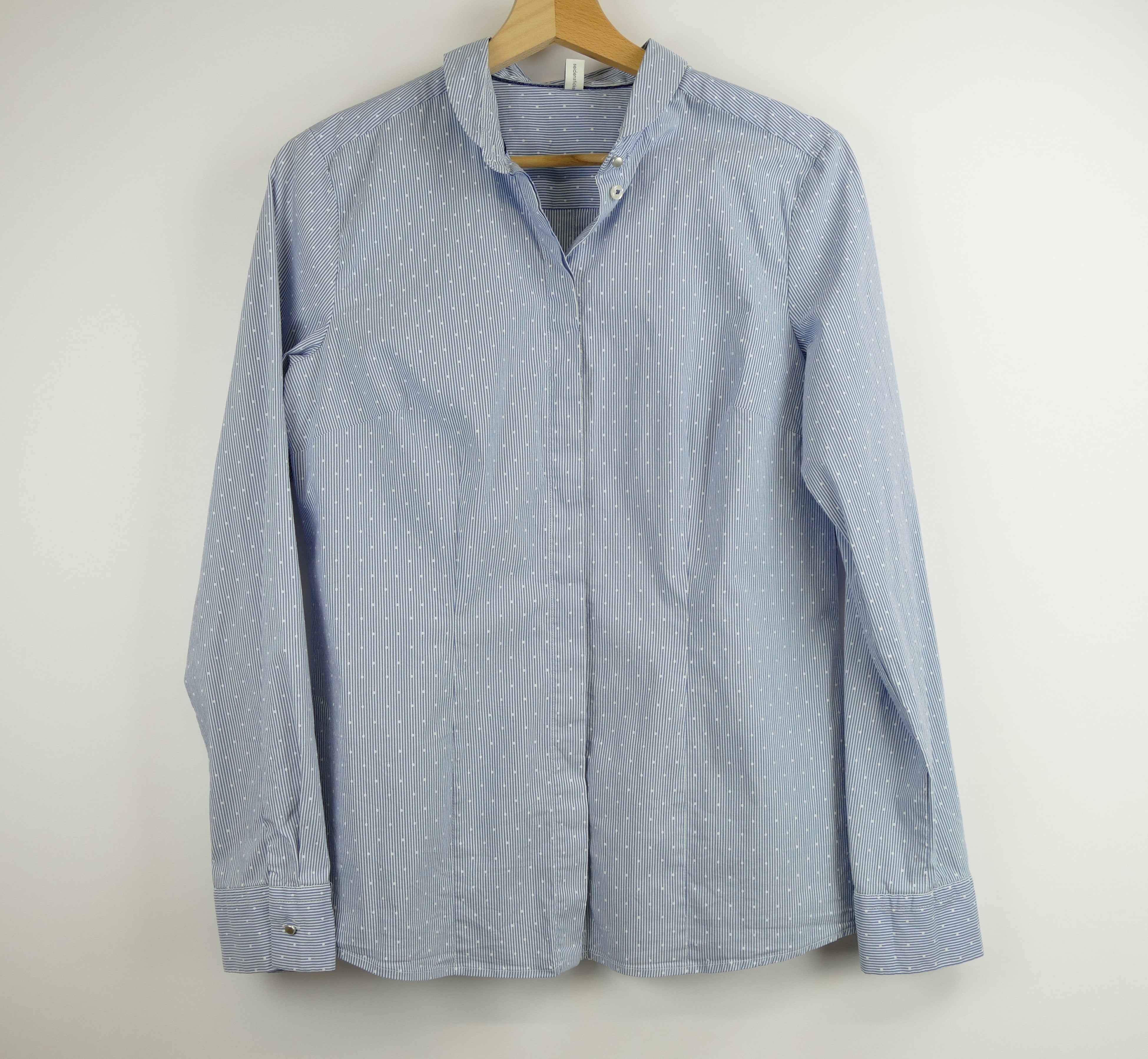 Blauweiss gestreifte Damen Bluse, Gr. 40, seidensticker