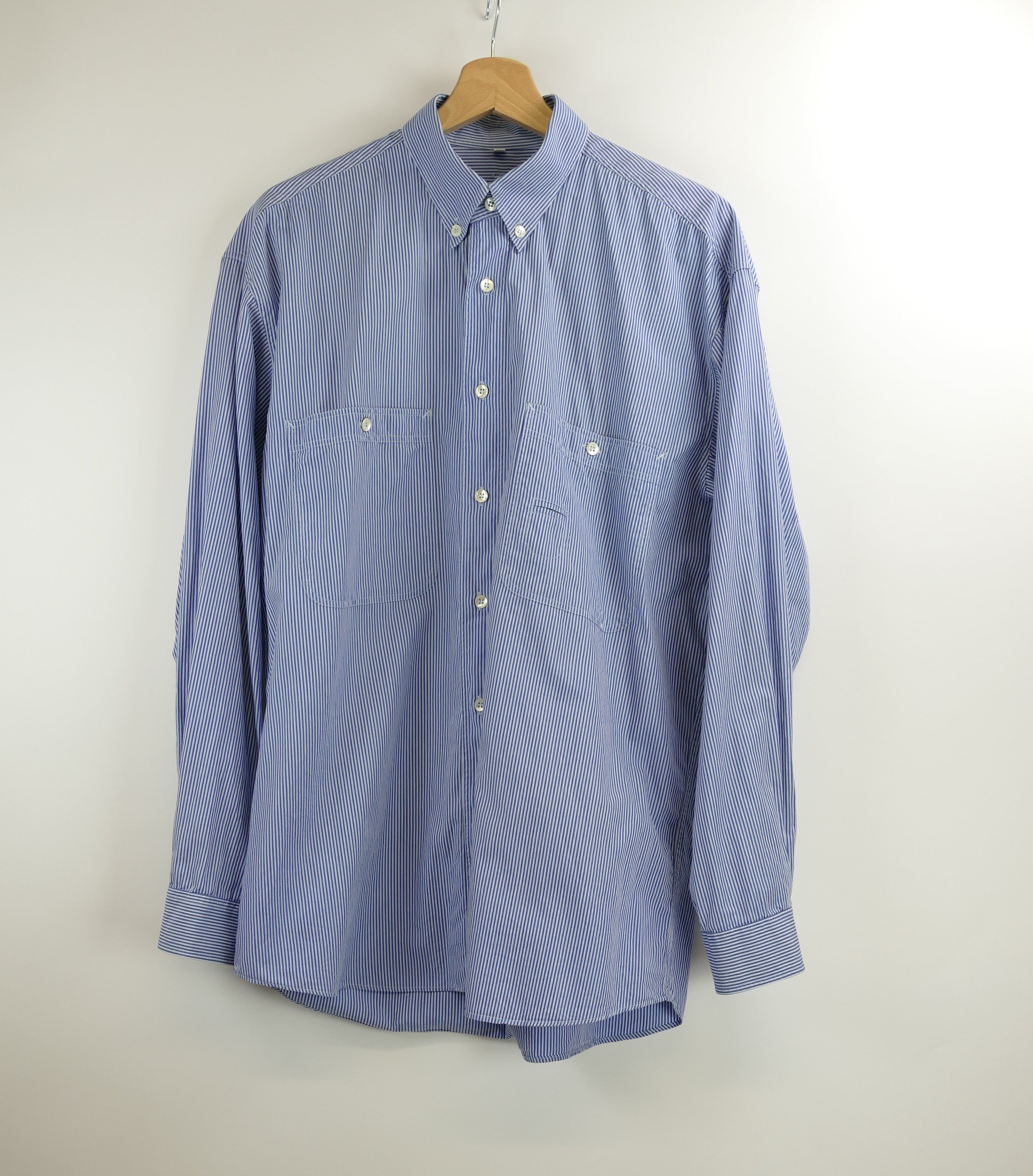 Blauweiss-gestreiftes Herren Hemd, Gr. 40, JACQUES BRITT