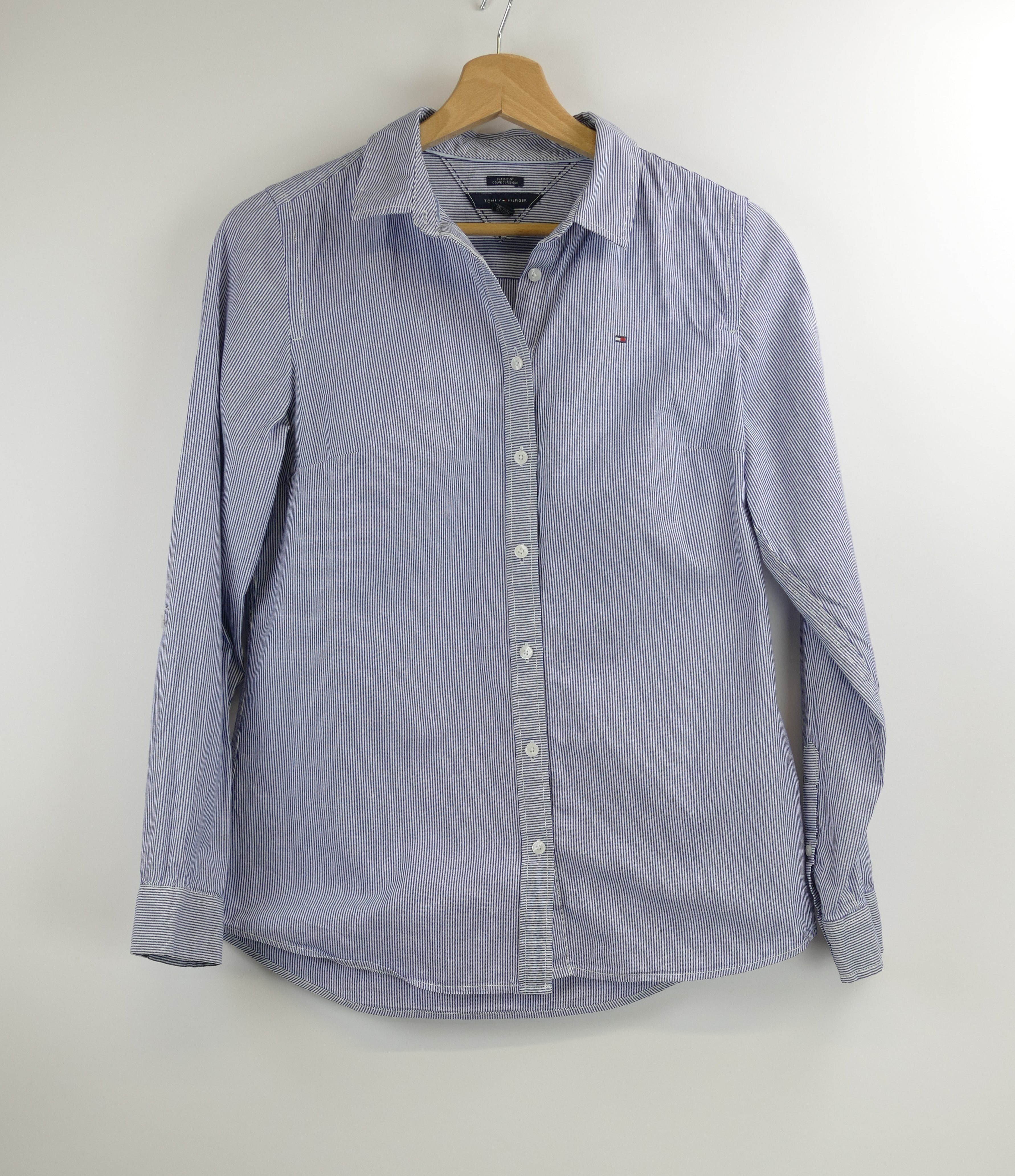 Blauweiss gestreifte Damen Bluse, Gr. S, TOMMY HILFIGER