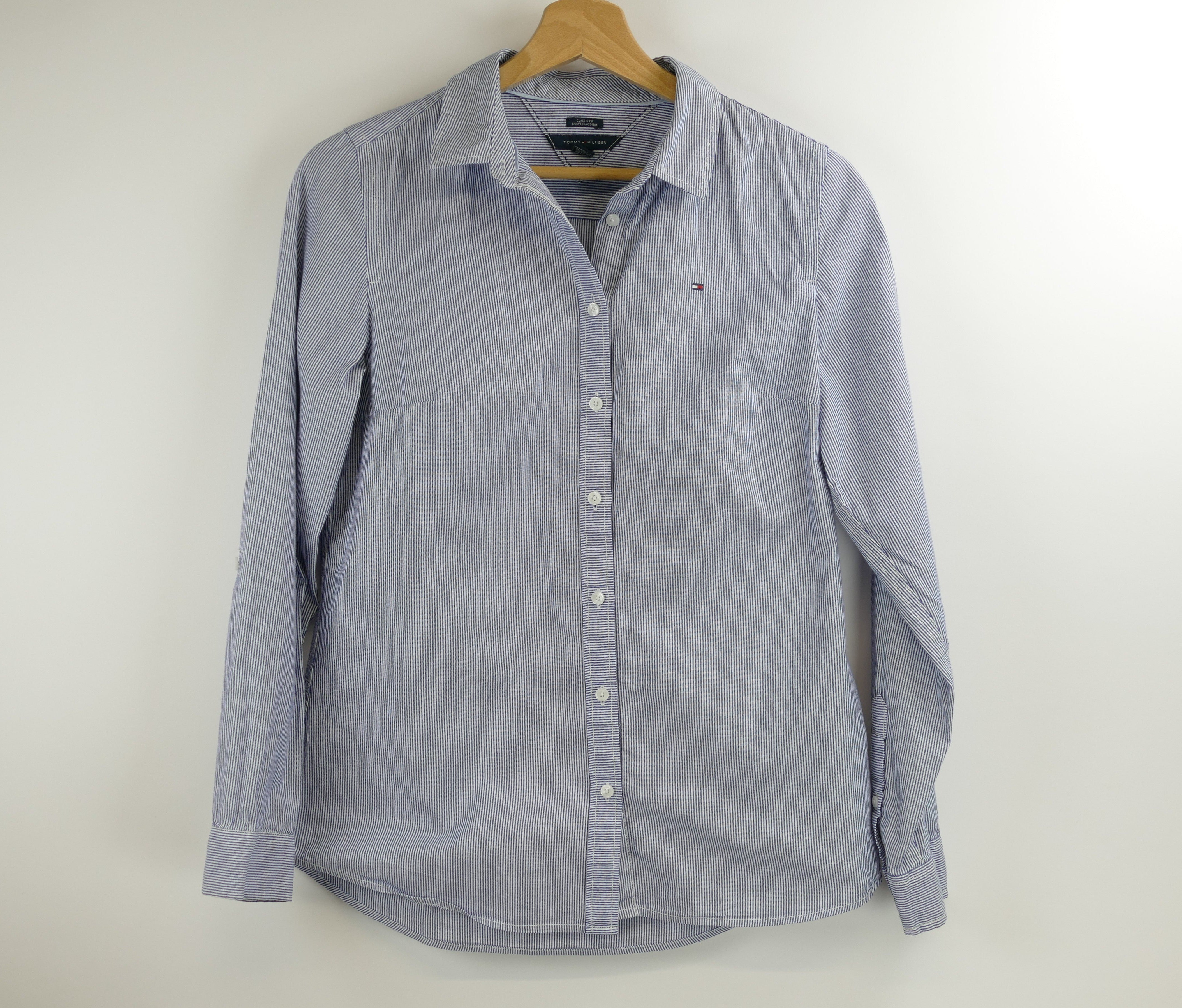 Blauweiss gestreifte Damen Bluse, Gr. S, TOMMY HILFIGER