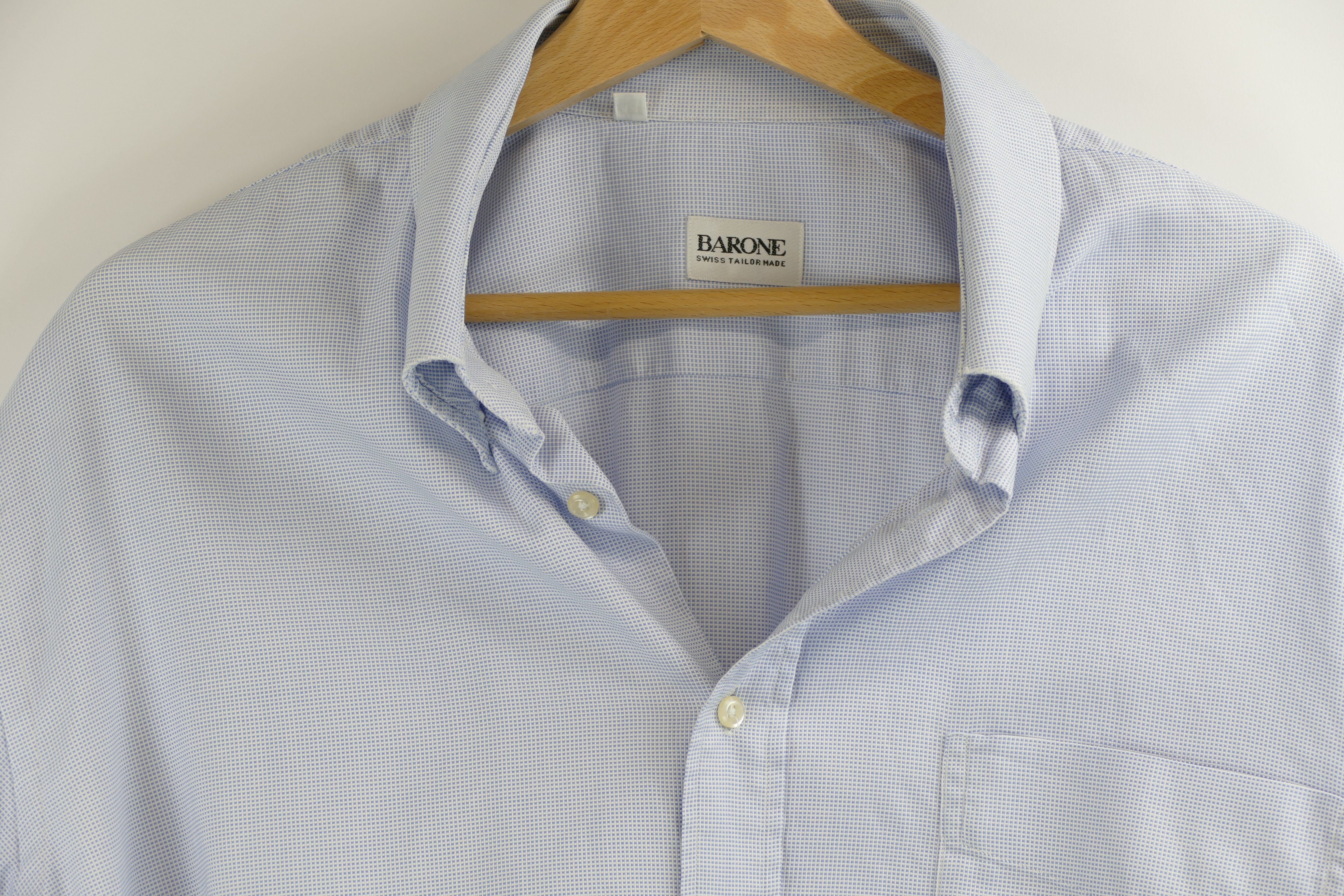 Hellblaues Herren Hemd, Gr. 44, BARONE