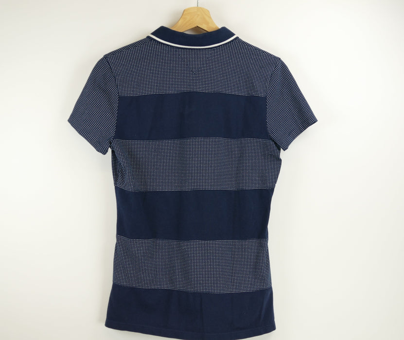 Dunkeblaues Damen Polo-T-Shirt, Gr. M, TOMMY HILFIGER