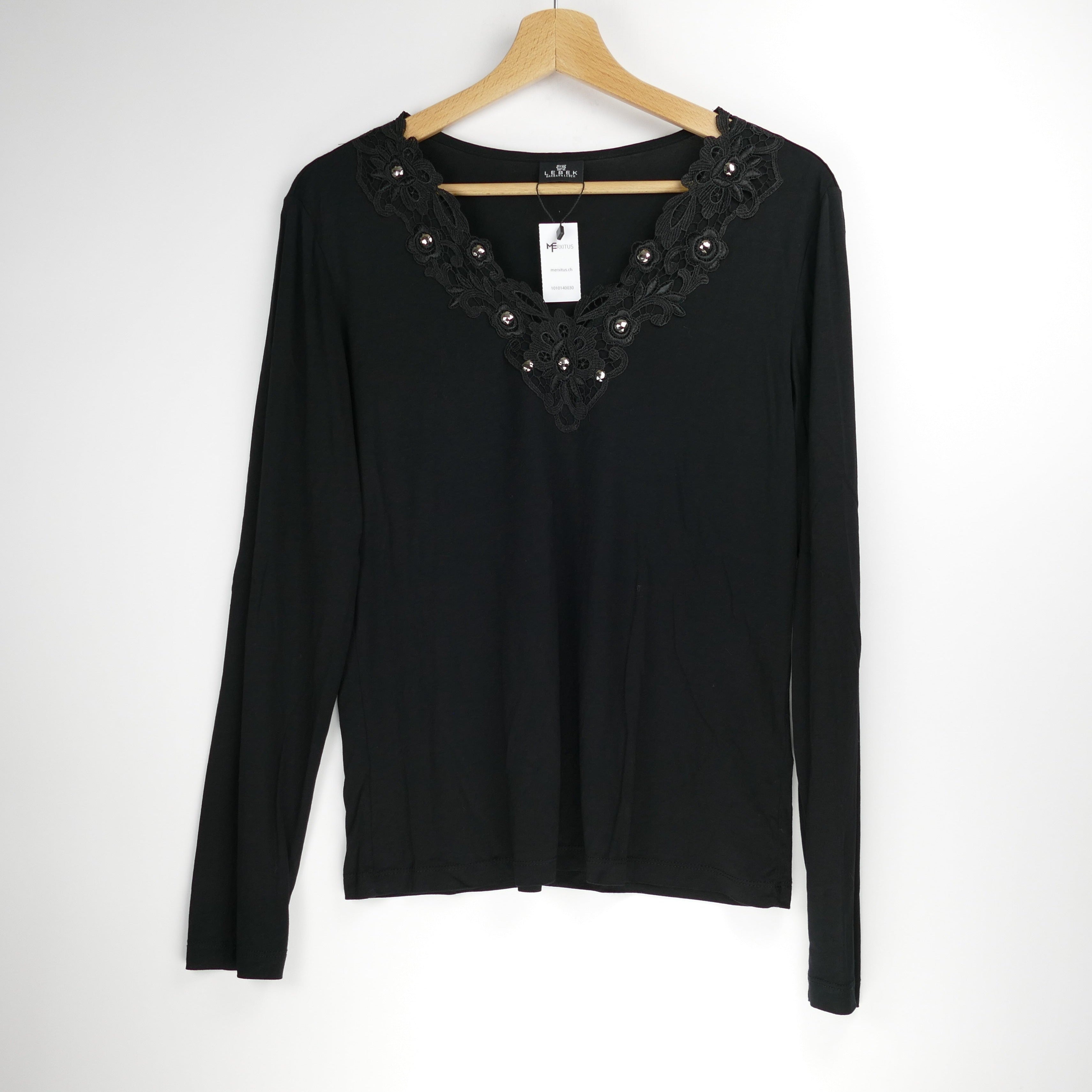 Schwarzes Damen Oberteil, Gr. 42, LEBEK
