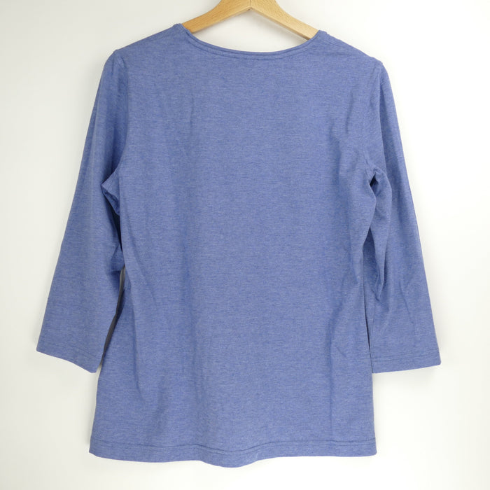 Blaues Damen Shirt langarm, Gr. M, GERRY WEBER