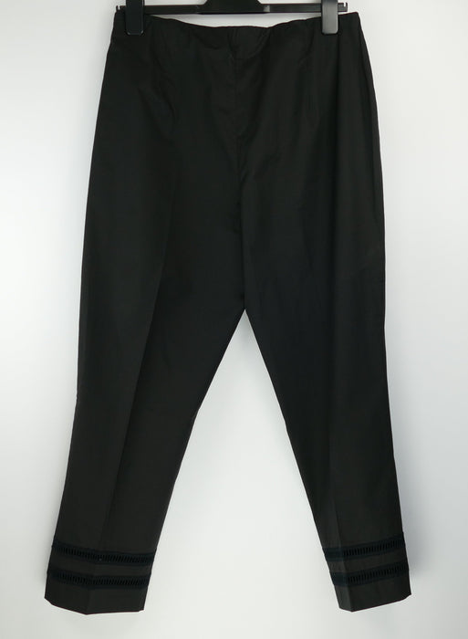 Schwarze Damen 3/4 Hose, Gr. 40, Stehmann