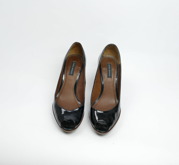 Schwarze High Heels, Gr. 38, ZARA WOMAN
