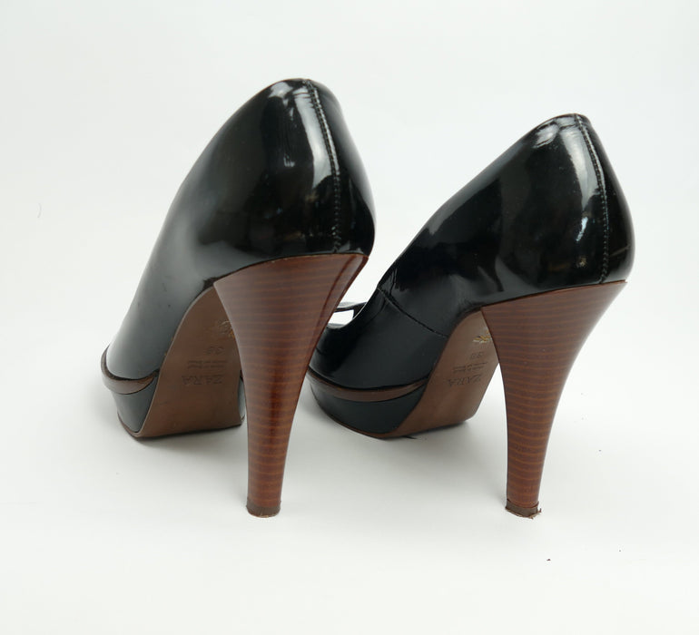 Schwarze High Heels, Gr. 38, ZARA WOMAN
