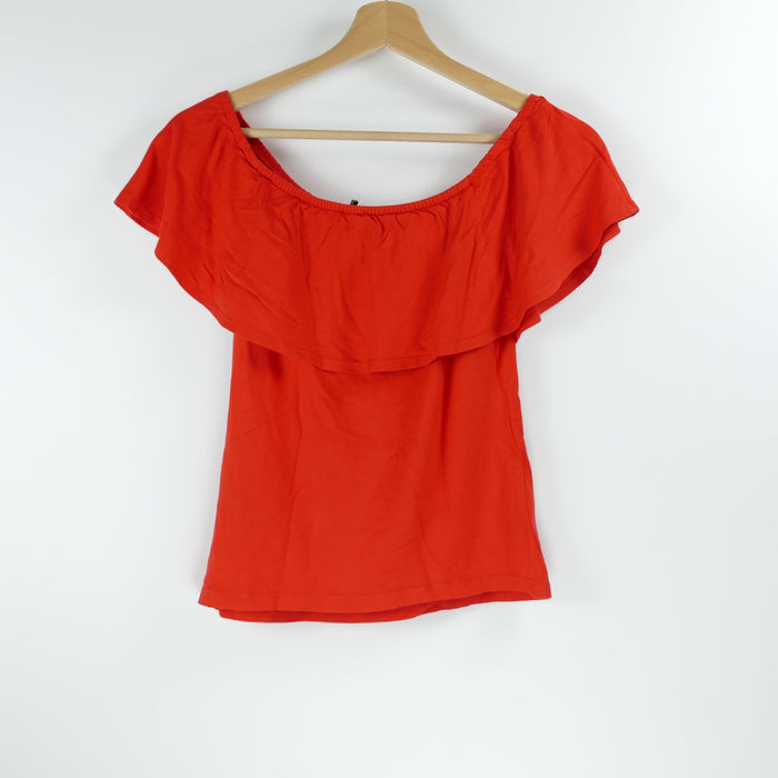 Rotes Damen Oberteil, Gr. S, BUBBLEROOM