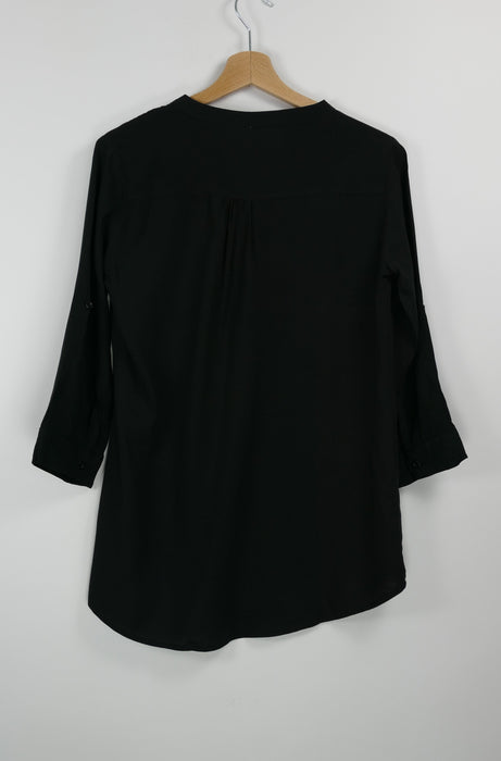 Schwarze Damen Bluse, Gr. M, zebra