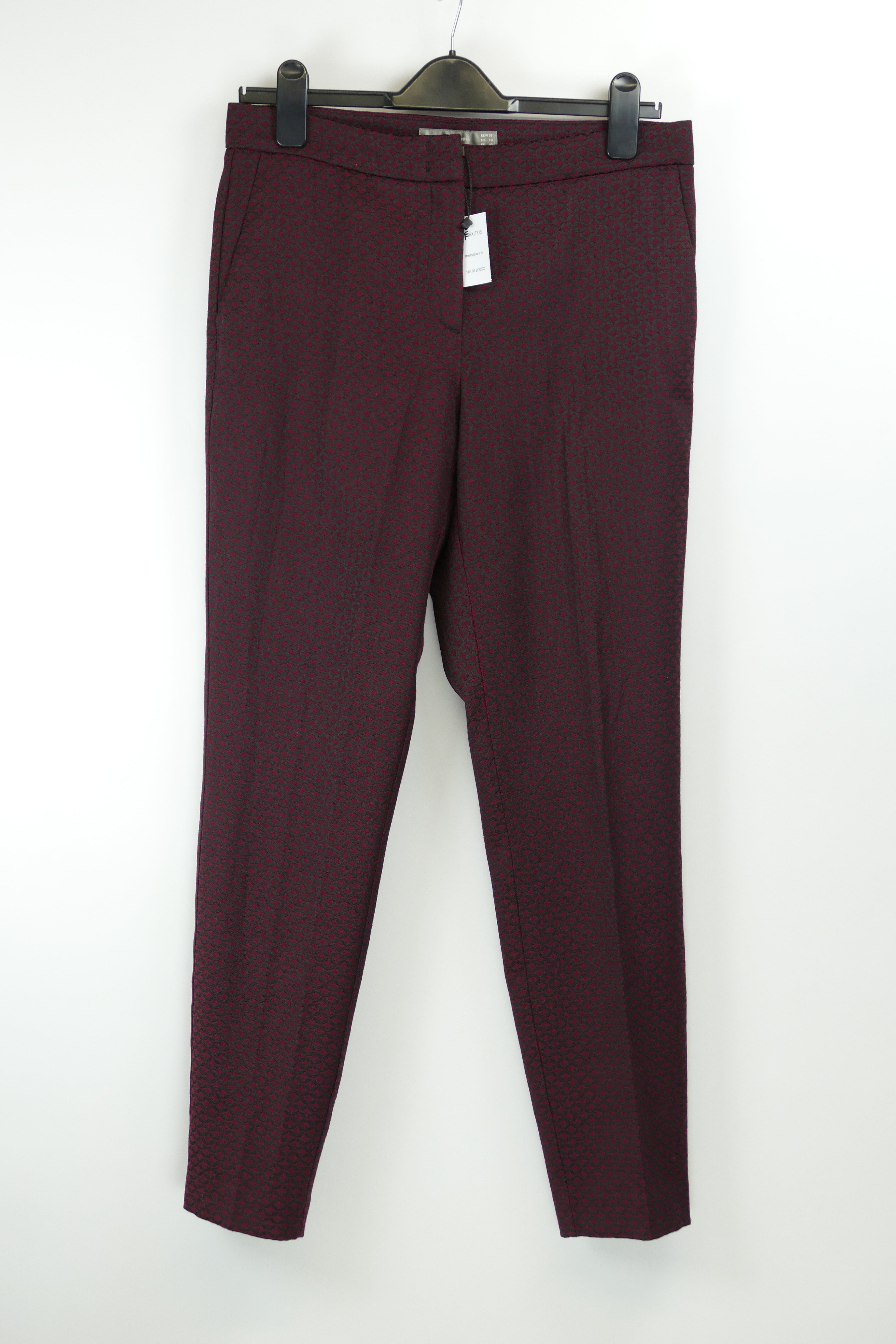 Dunkelrote Damen Stoffhose, Gr. 38, HALLHUBER DONNA