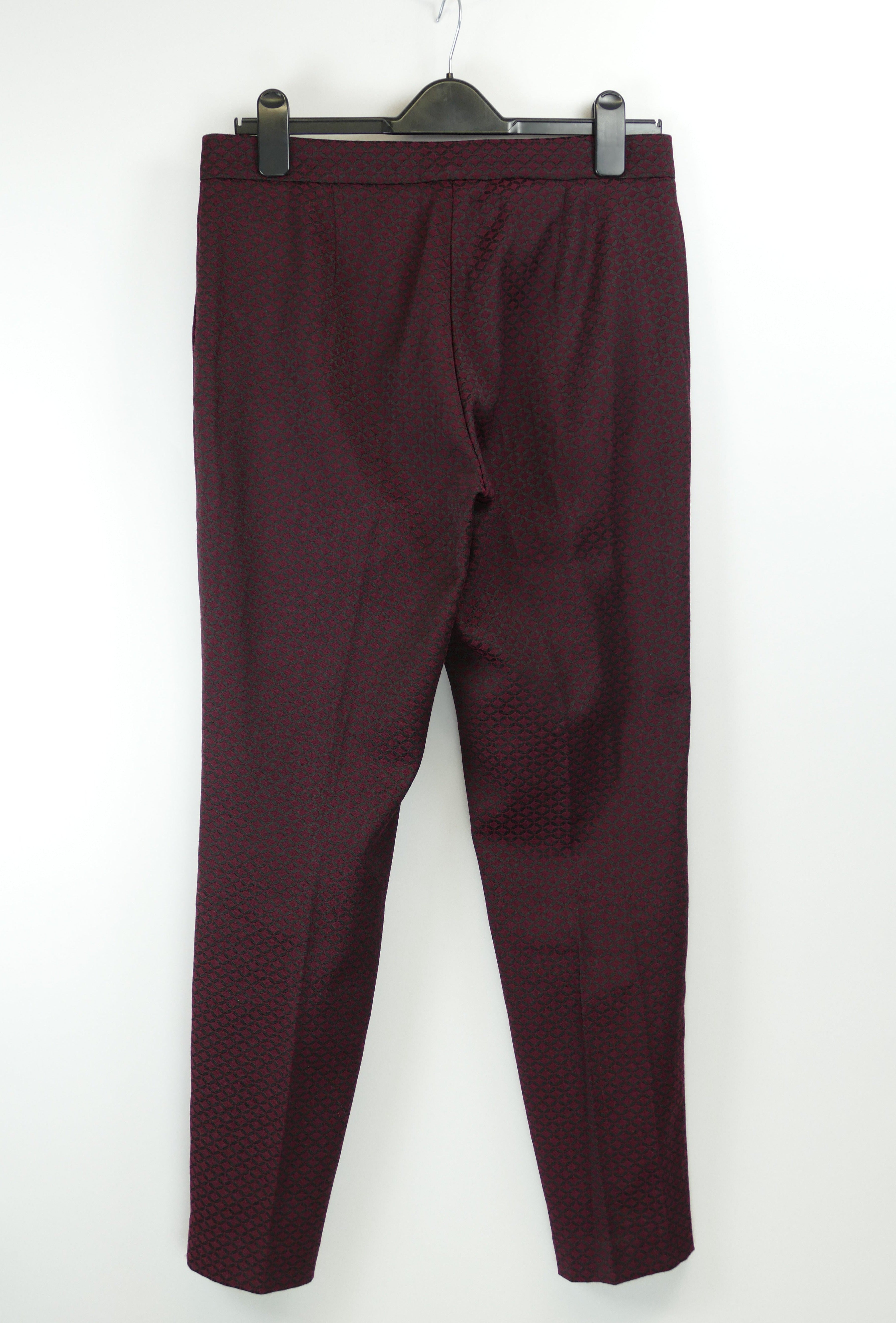 Dunkelrote Damen Stoffhose, Gr. 38, HALLHUBER DONNA