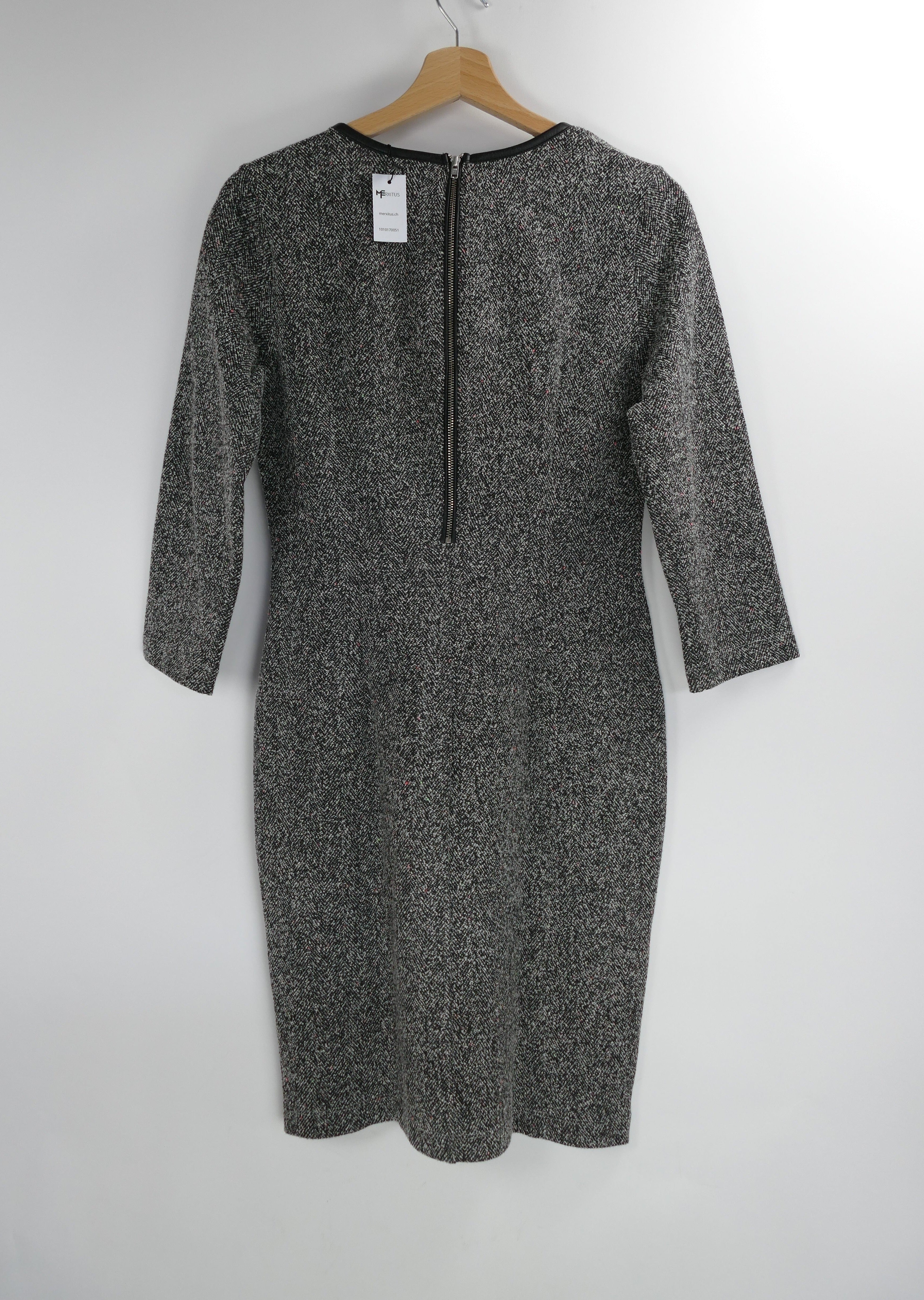 Graues Damen Wollkleid langarm, Gr. S, H&M