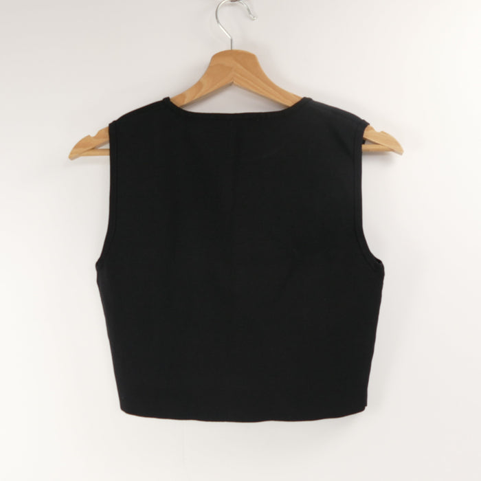 Schwarzes Damen Crop Top, Gr. M, ZARA WOMAN
