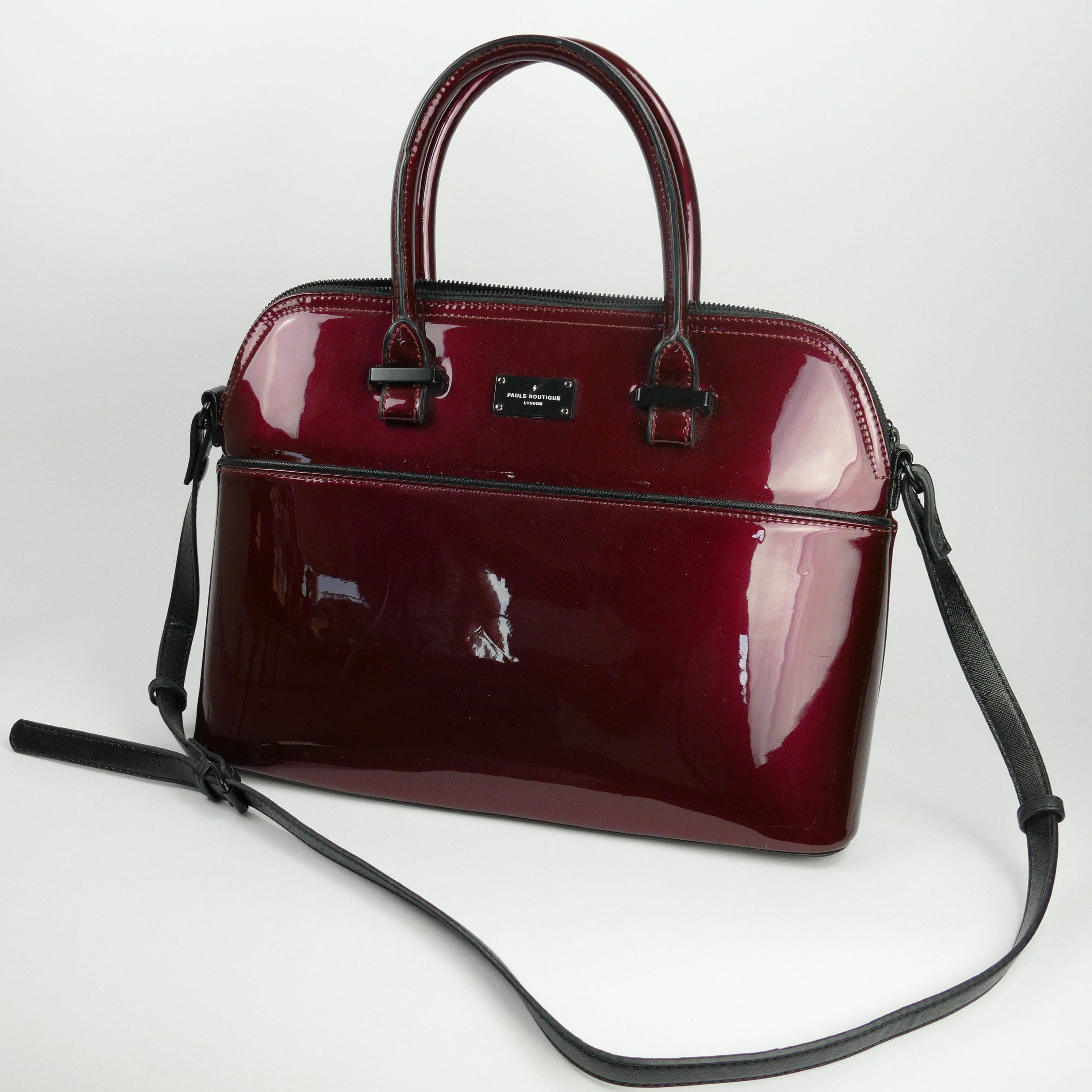Bordeauxrote Damen Handtasche, PAULS BOUTIQUE LONDON