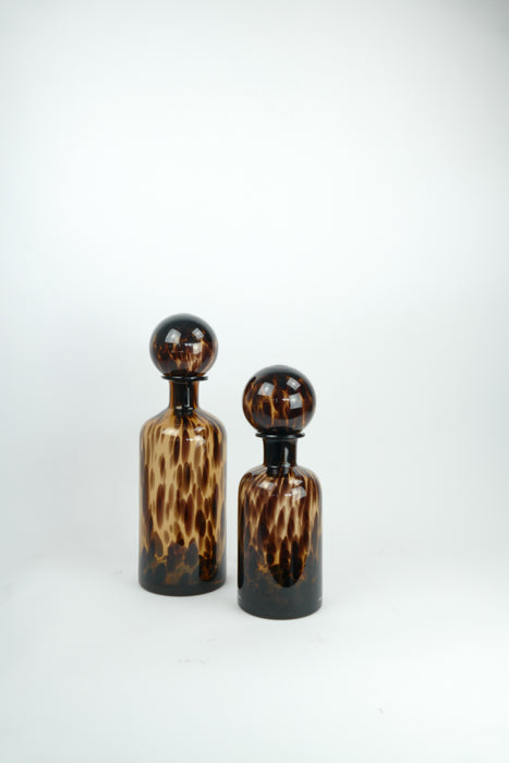 Cubano Flakon aus schwarzem Glas, Maisons du Monde (2x)