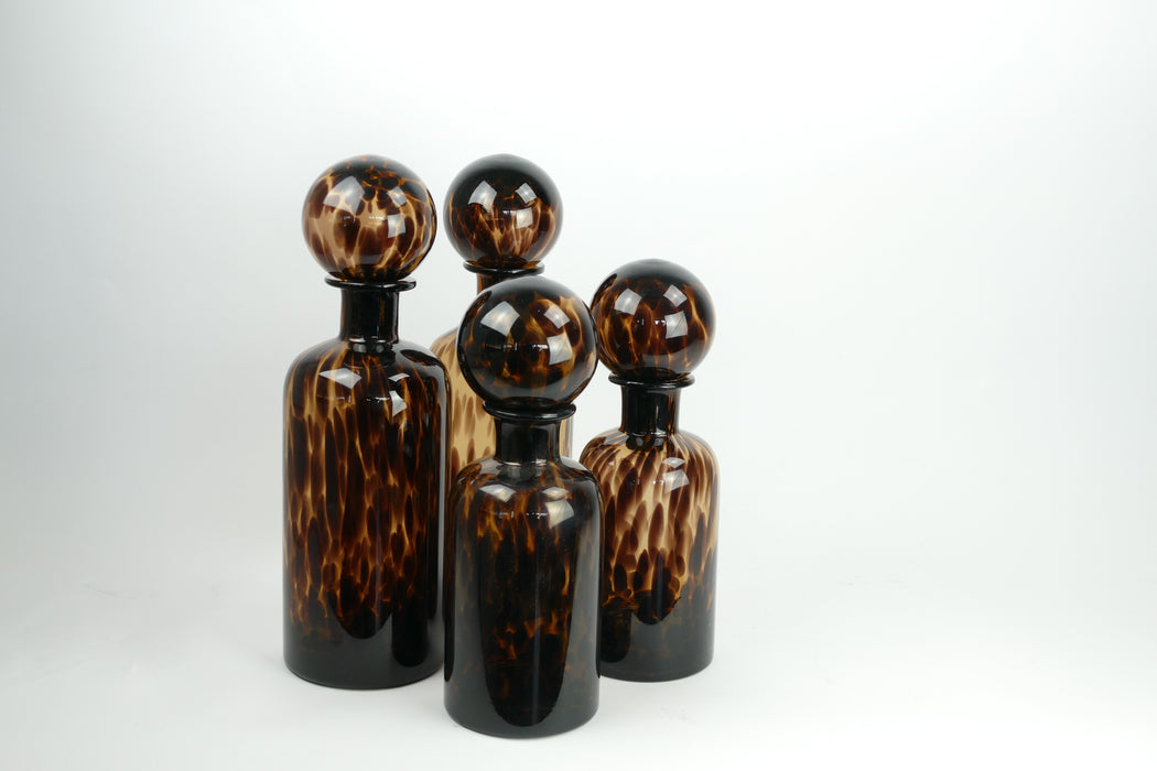 Cubano Flakon aus schwarzem Glas, Maisons du Monde (2x)