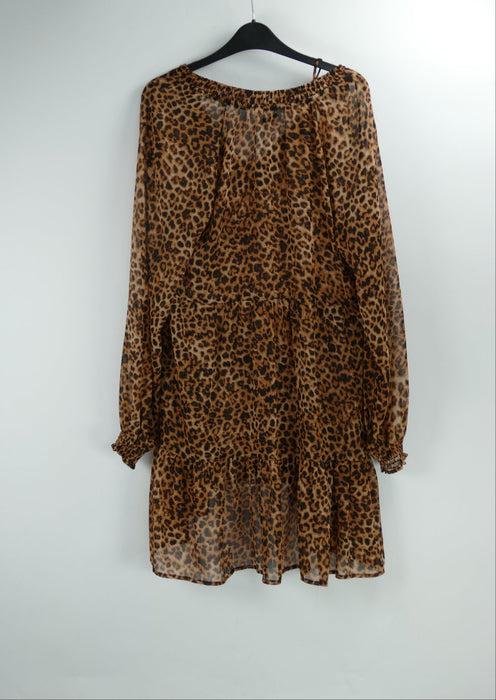Braunes Damen Sommerkleid, Gr. L, stradivarius
