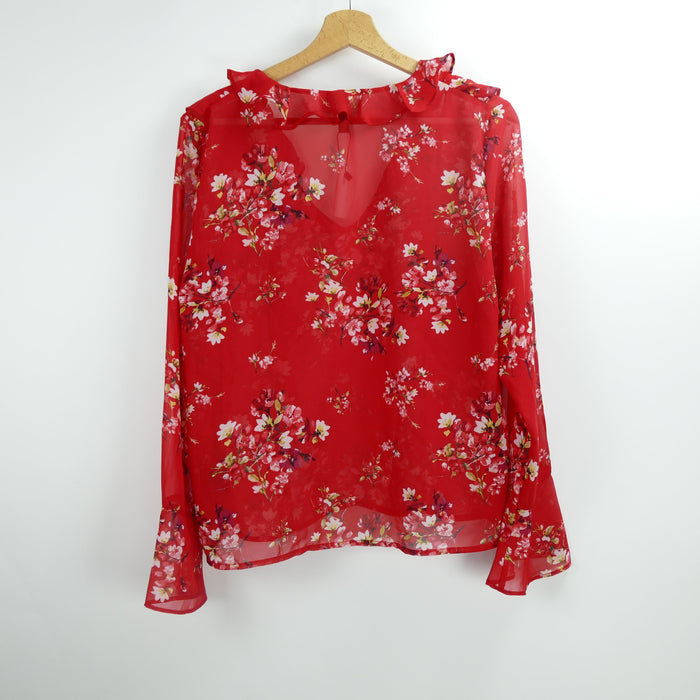 Rote Damen Bluse, Gr. 38, DIVIDED H&M