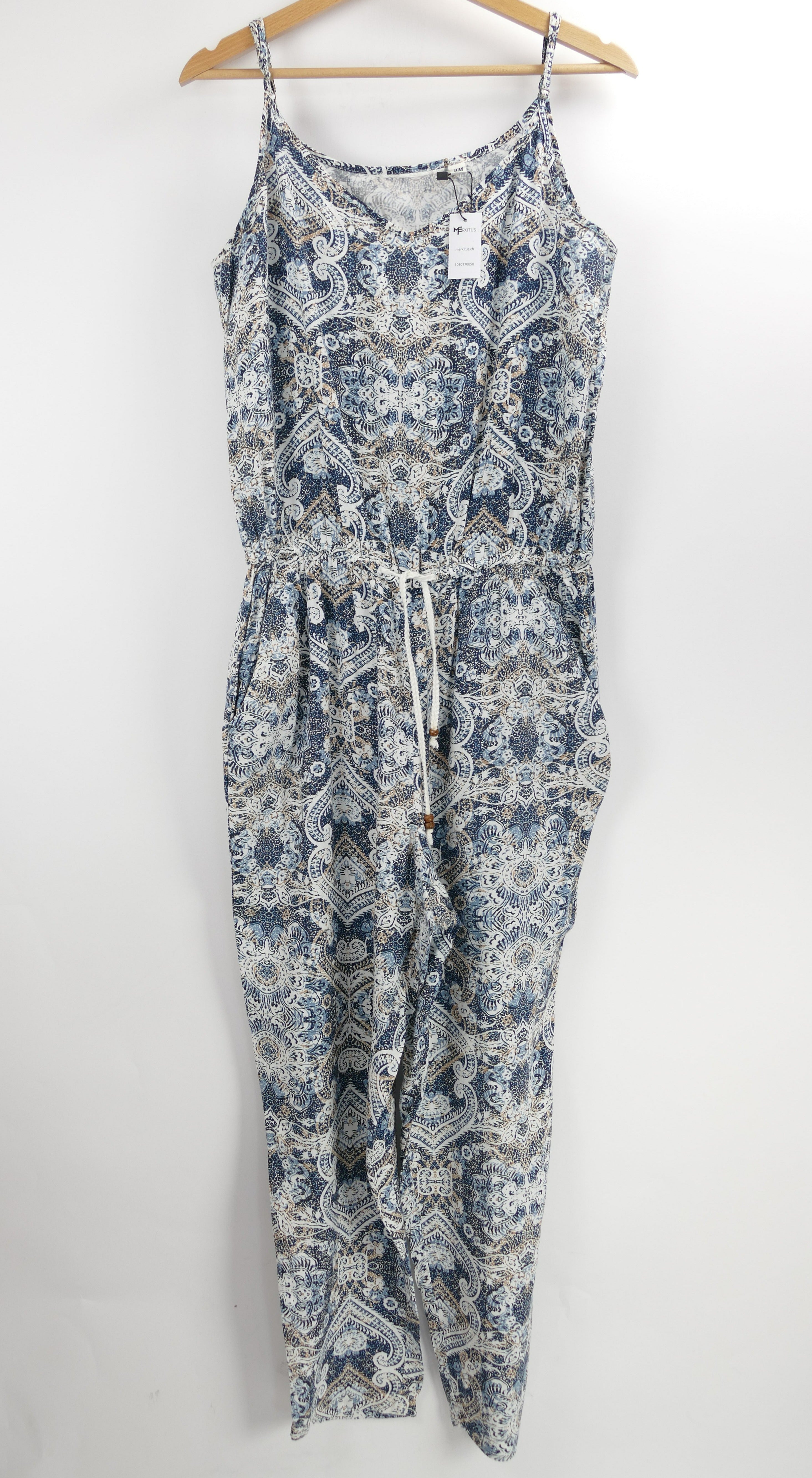 Weiss gemusterter Damen Overall, Gr. M, H&M