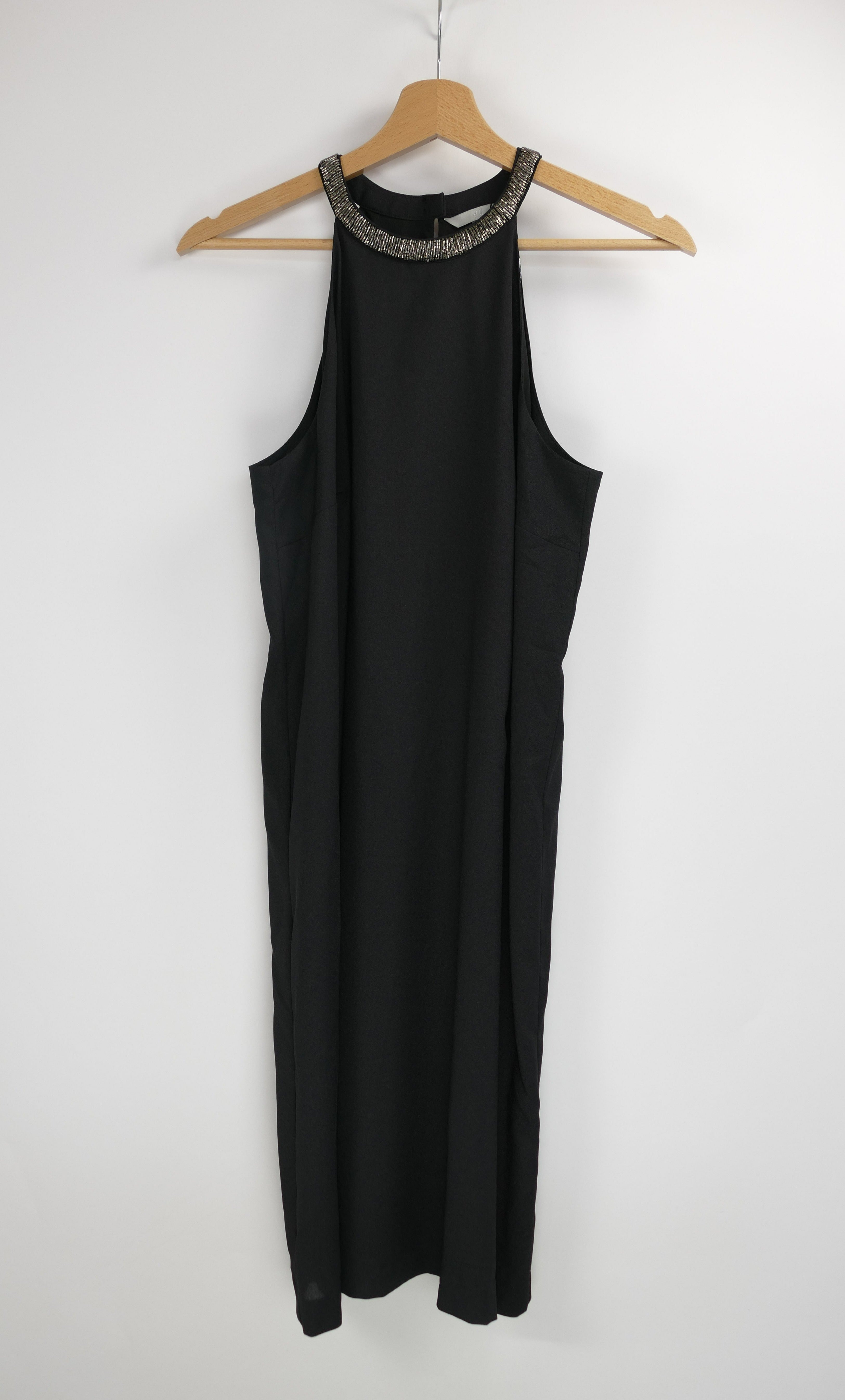 Elegantes schwarzes Damen Kleid, Gr. 38, H&M