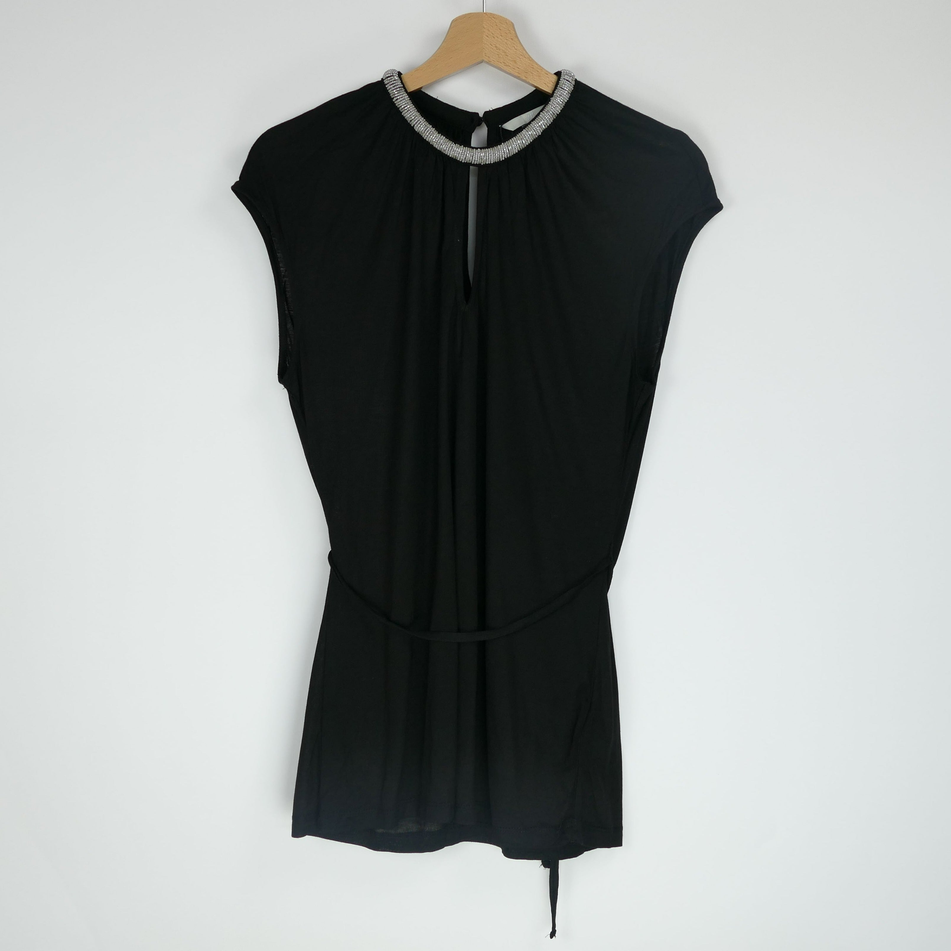 Schwarzes Damen T-Shirt, Gr. M, H&M