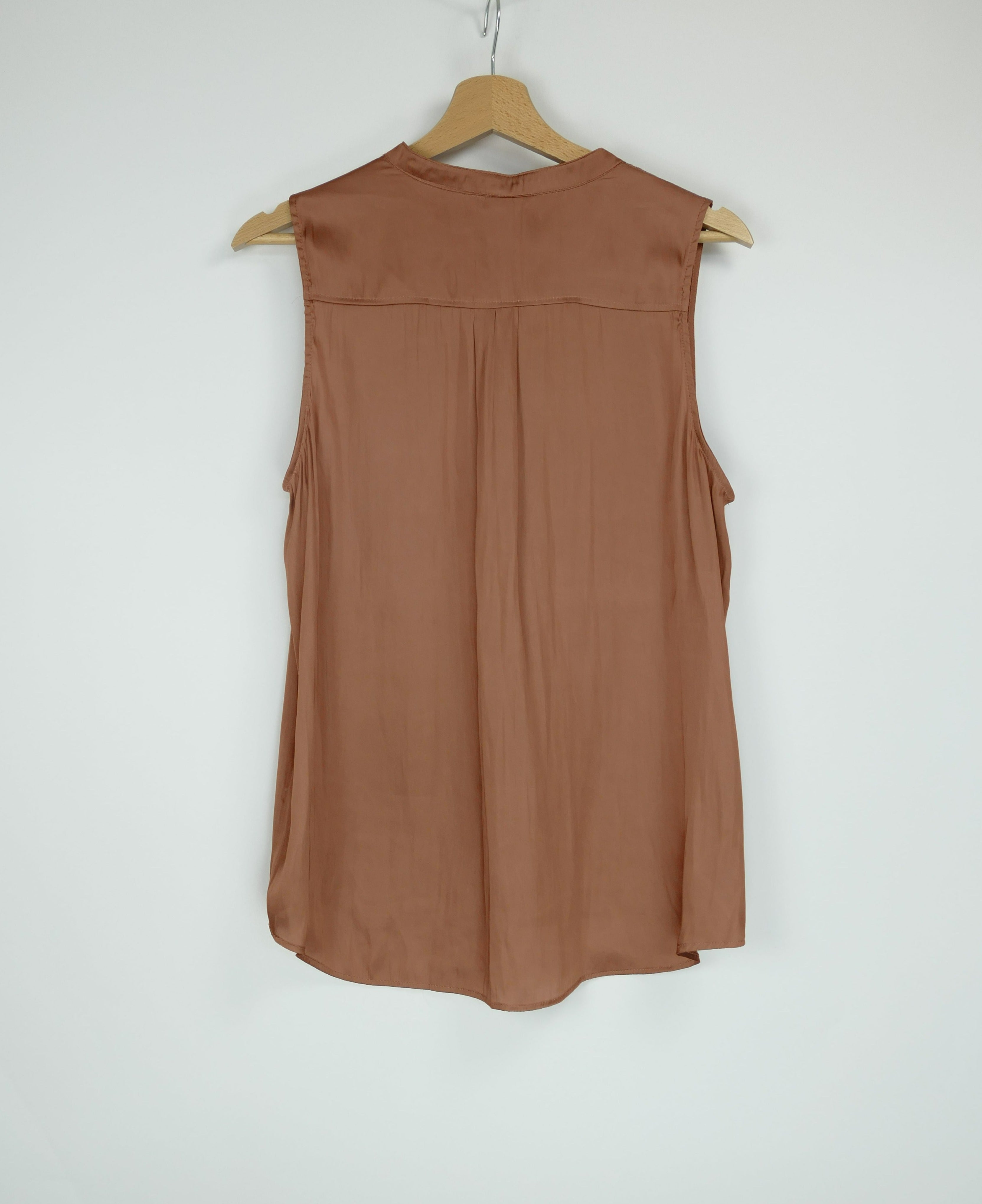 Elegante braune Damen Bluse, Gr. 38, H&M