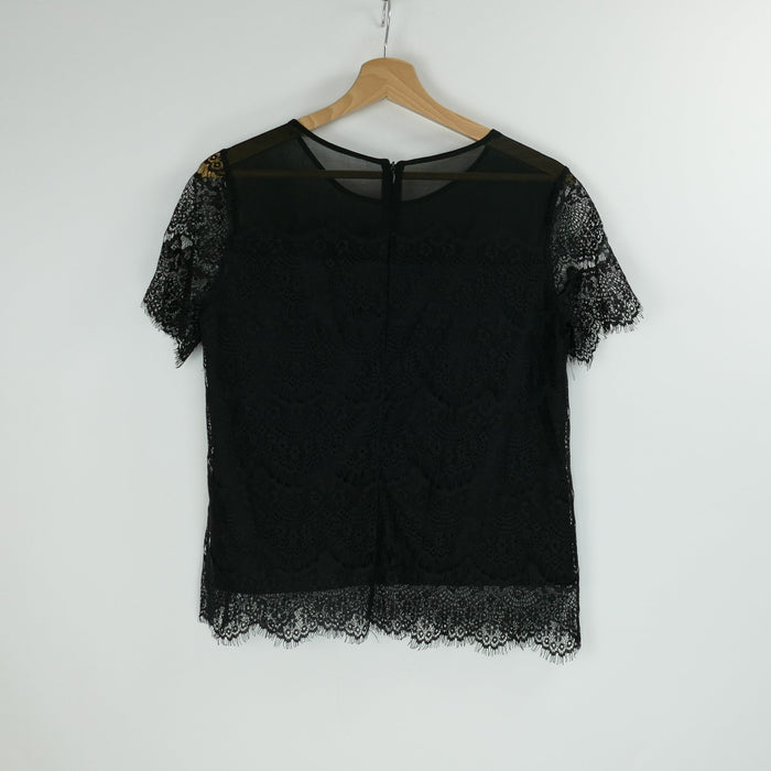Schwarzes Damen T-Shirt, Gr. S, SAINT TROPEZ
