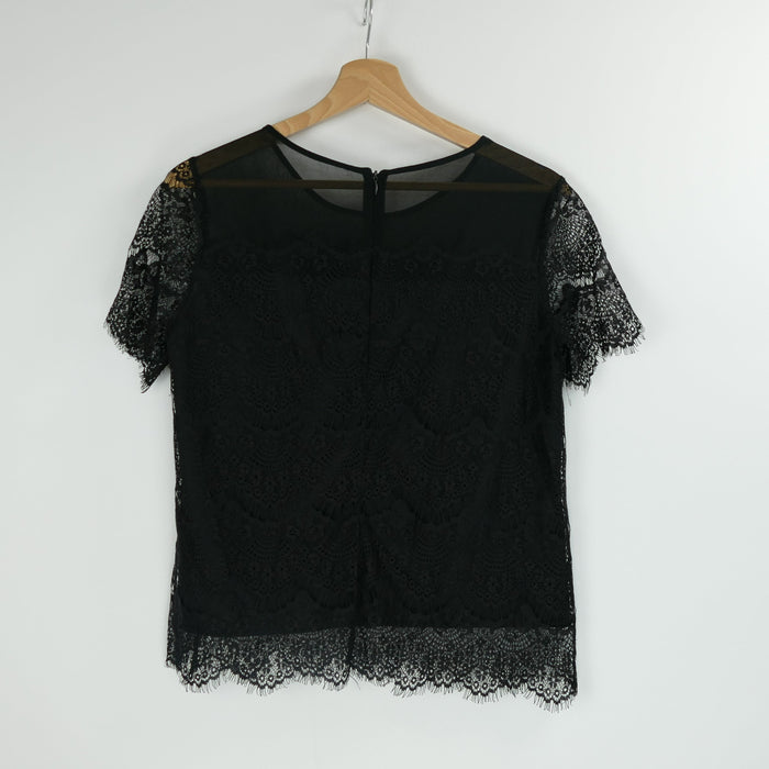 Schwarzes Damen T-Shirt, Gr. S, SAINT TROPEZ