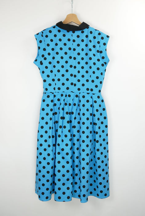 Blaues Damen Kleid, Gr. 36, Lindy Bop