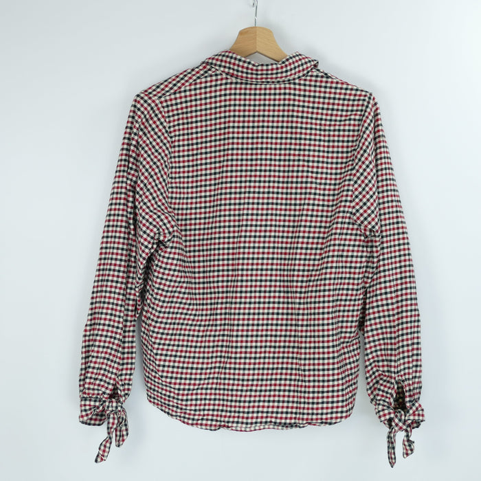 Karierte Damen Bluse, Gr. S, MANGO