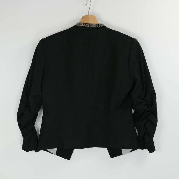 Schwarzer Damen Blazer, Gr. 38, H&M