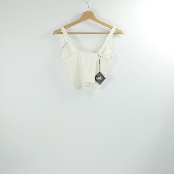 Weisses Damen Top, Gr. M, ZAFUL