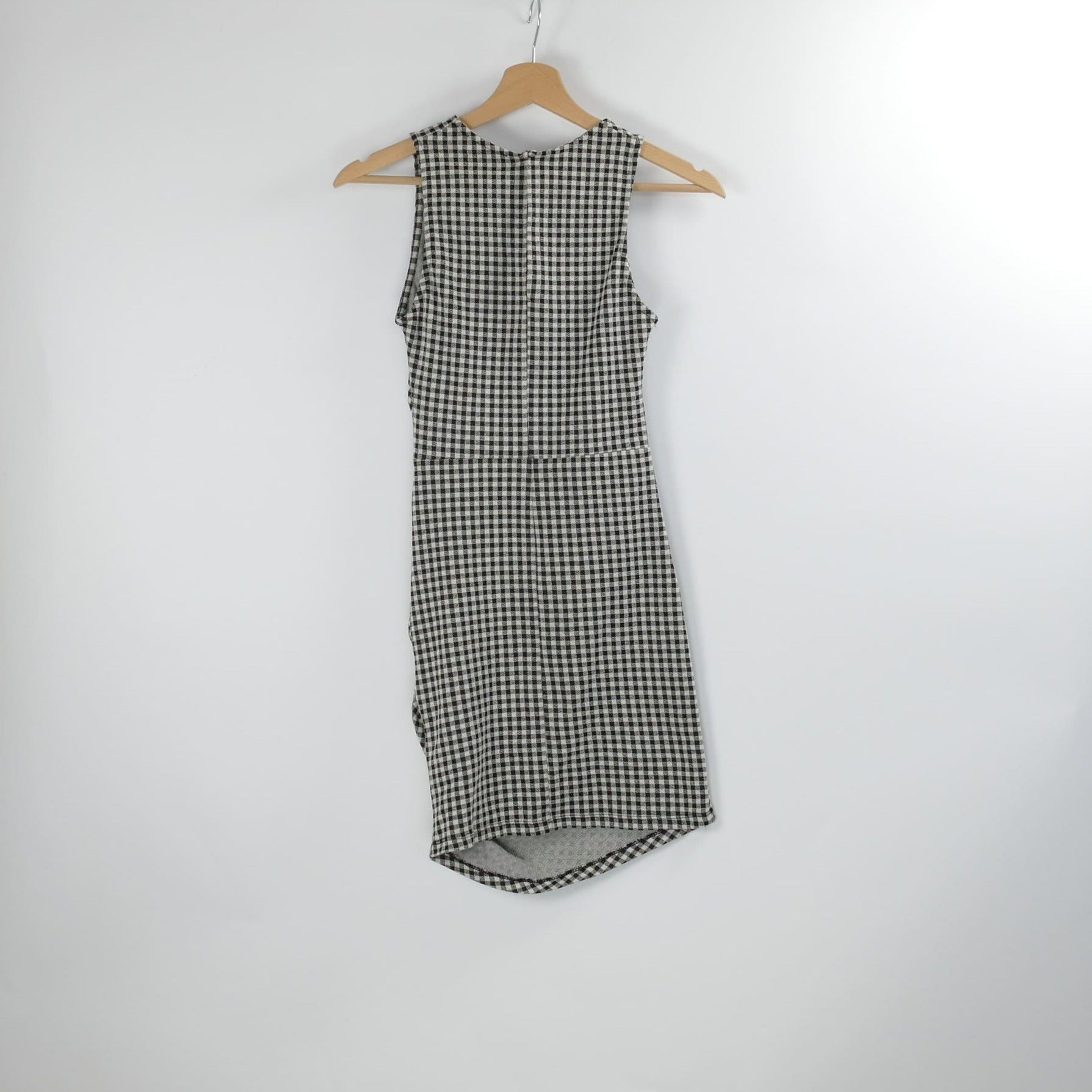 Schwarz-weiss kariertes Damen Kleid, Gr. S, ZARA