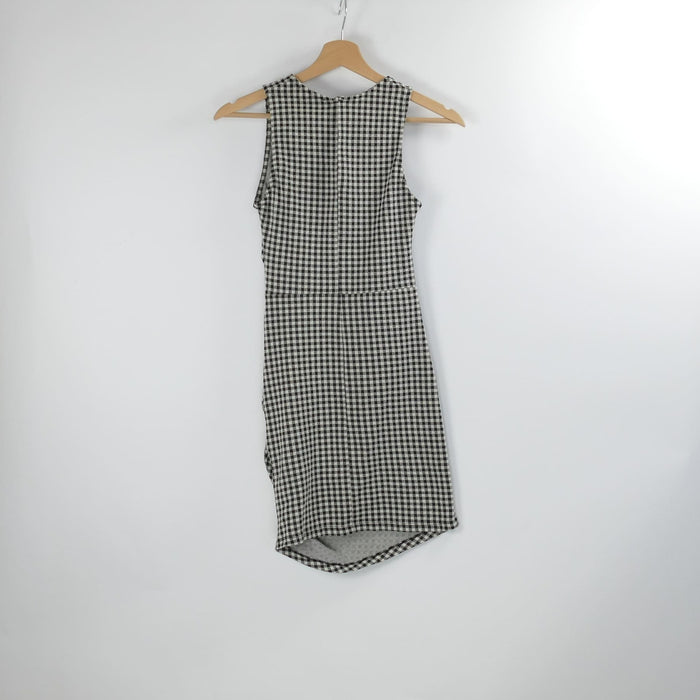 Schwarz-weiss kariertes Damen Kleid, Gr. S, ZARA