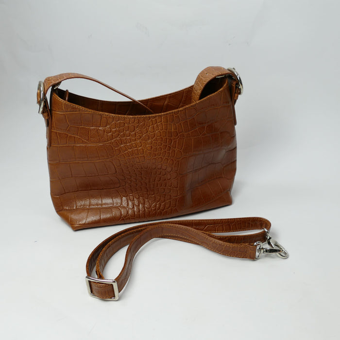 Braune Damen Ledertasche, ANA BARONE