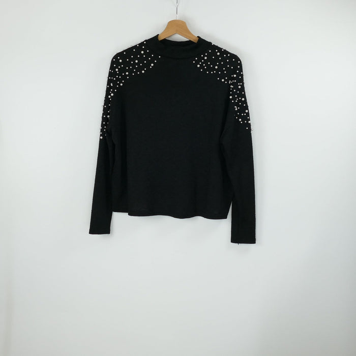 Schwarzer Damen Pullover, Gr. M, H&M