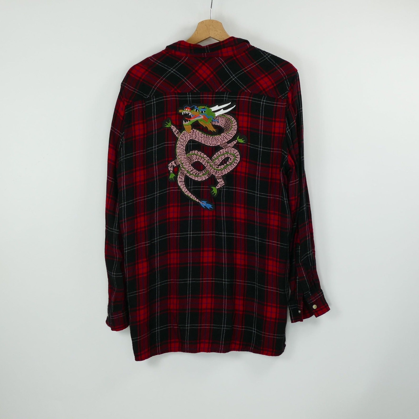 Rot-schwarzes Damen Hemd, Gr. L, ZARA