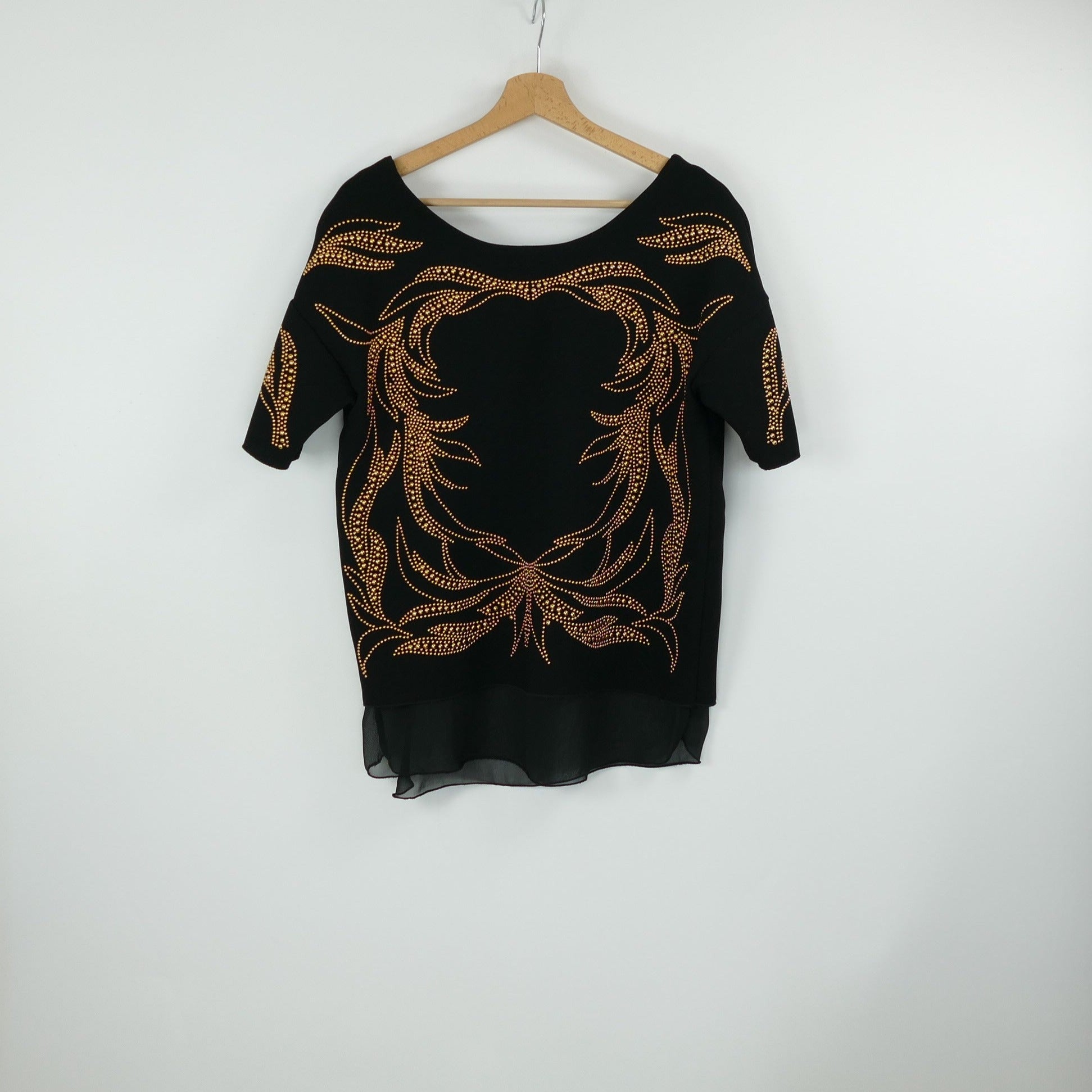 Schwarze Bluse, Gr. S, ZARA