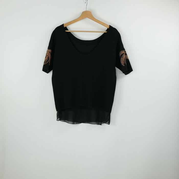 Schwarze Bluse, Gr. S, ZARA