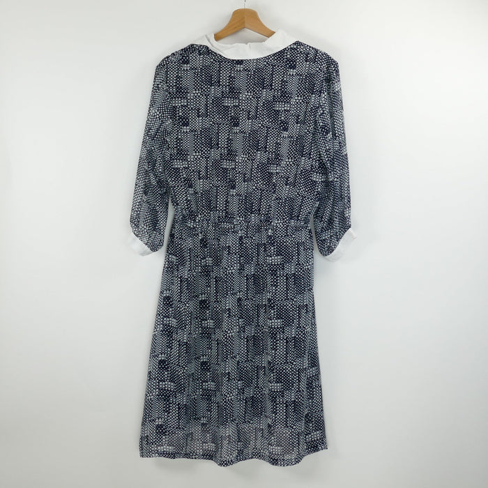 Dunkelblaues Kleid, Gr. XL, 3h