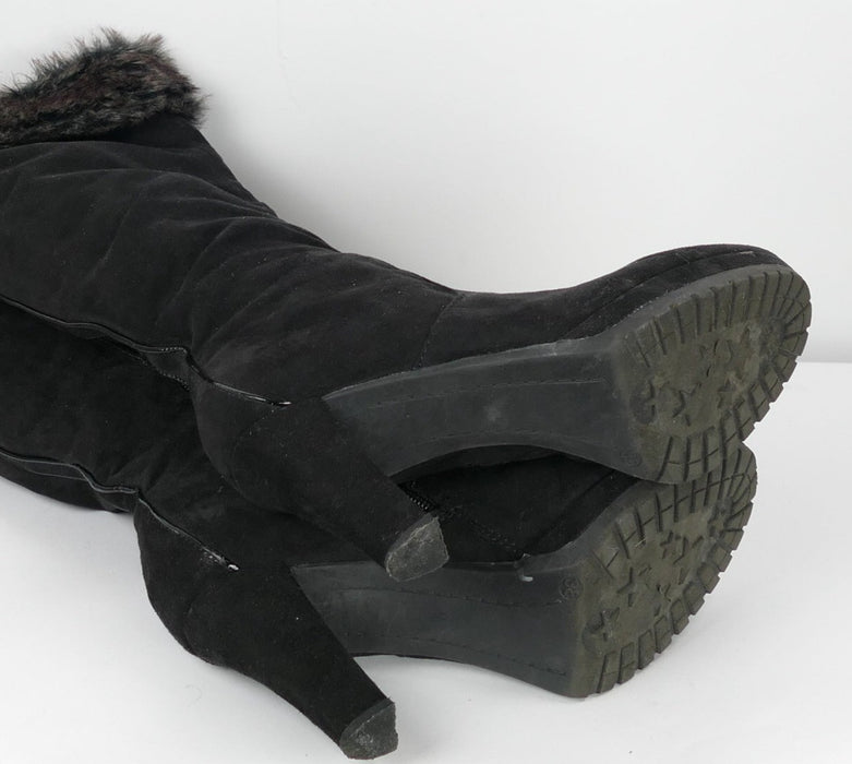 Schwarze Damen Stiefel, Gr. 38, Graceland