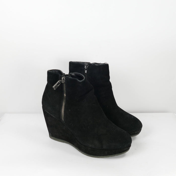 Schwarze Damen Stiefeletten, Gr. 39, 5TH AVENUE