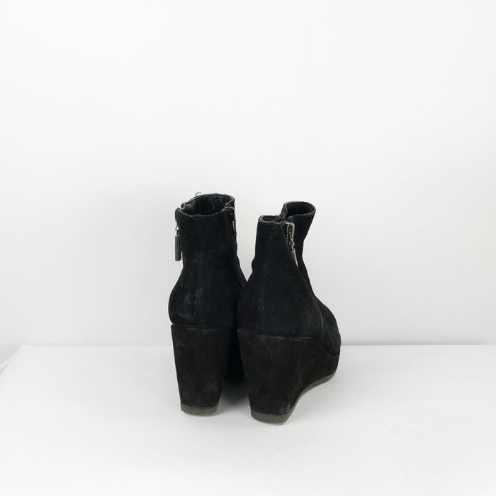 Schwarze Damen Stiefeletten, Gr. 39, 5TH AVENUE
