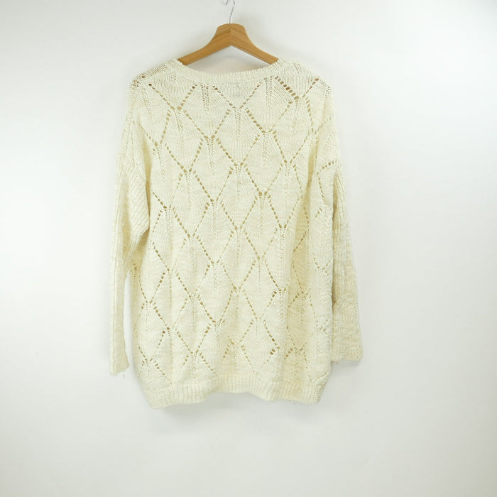 Weisser Damen Pullover, Gr. M, H&M