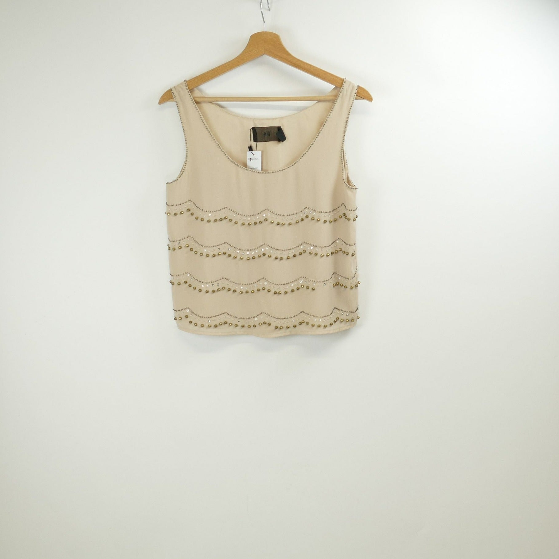 Beige Bluse, Gr. 36, H&M