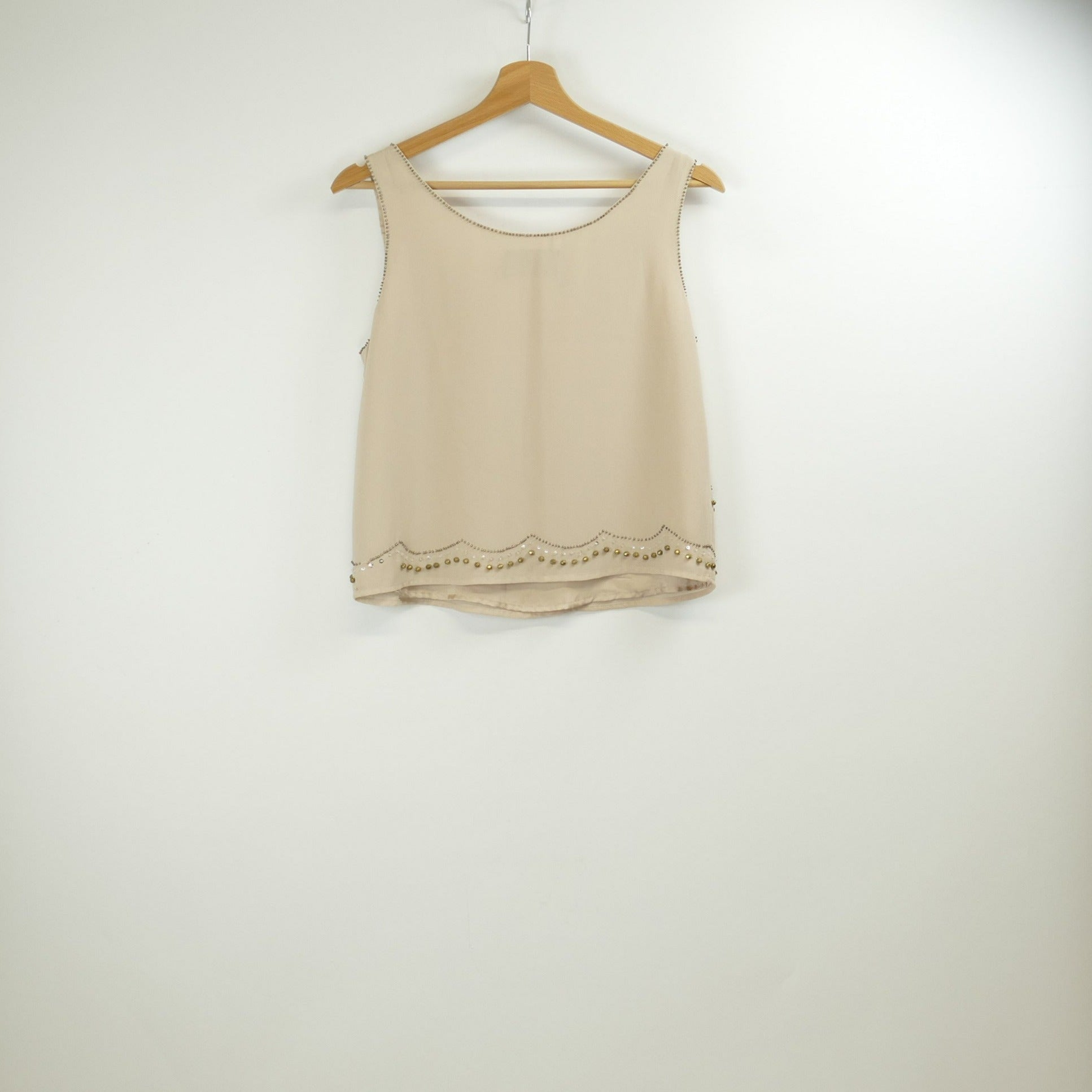 Beige Bluse, Gr. 36, H&M