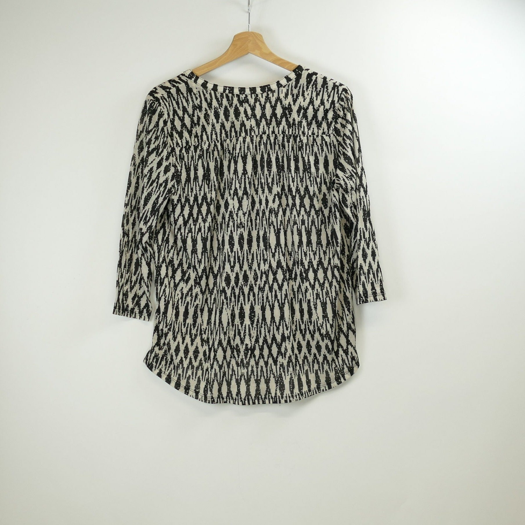 Schwarz-weisse Bluse, Gr. M, H&M