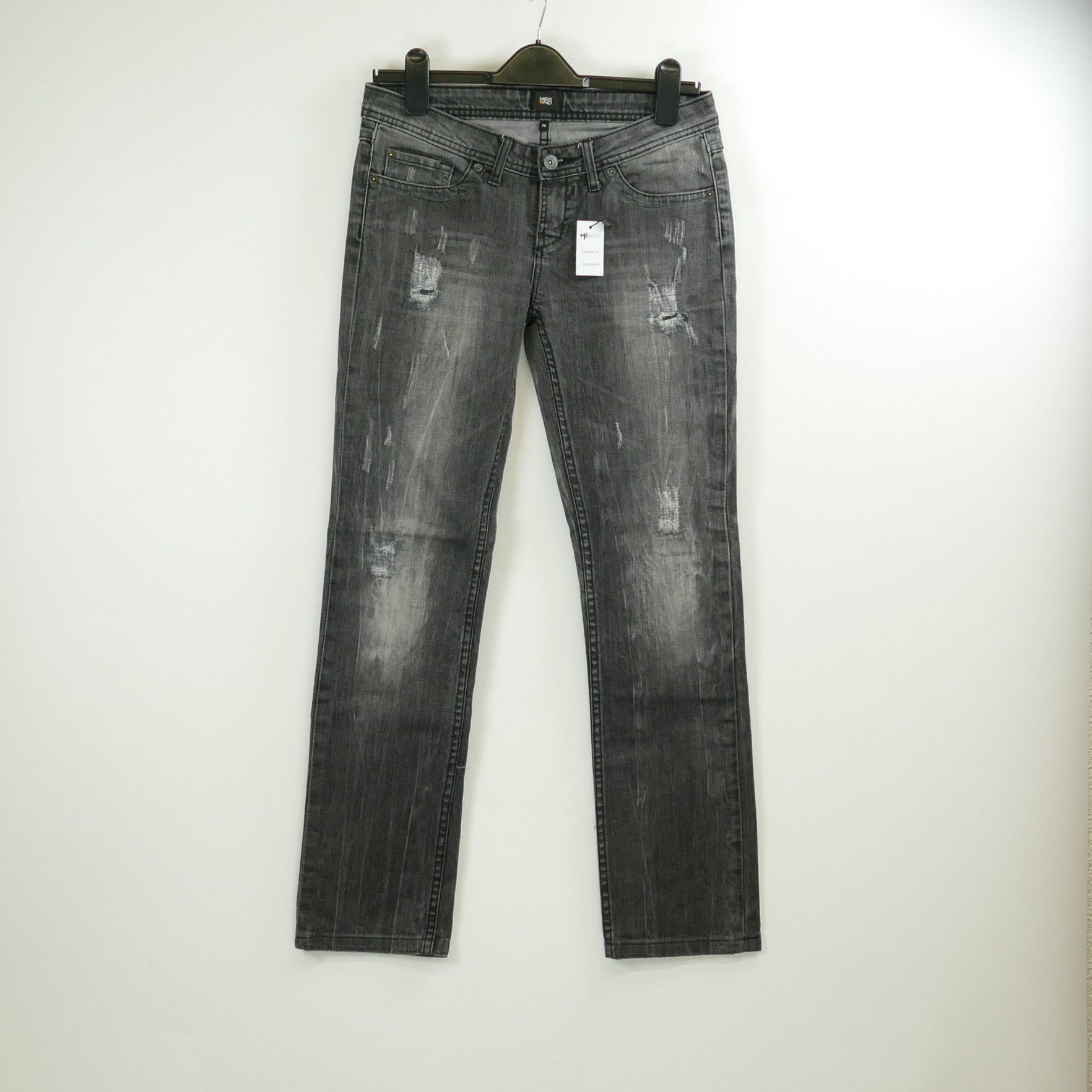 Graue Damen Jeans, Gr. 36, YESorNO