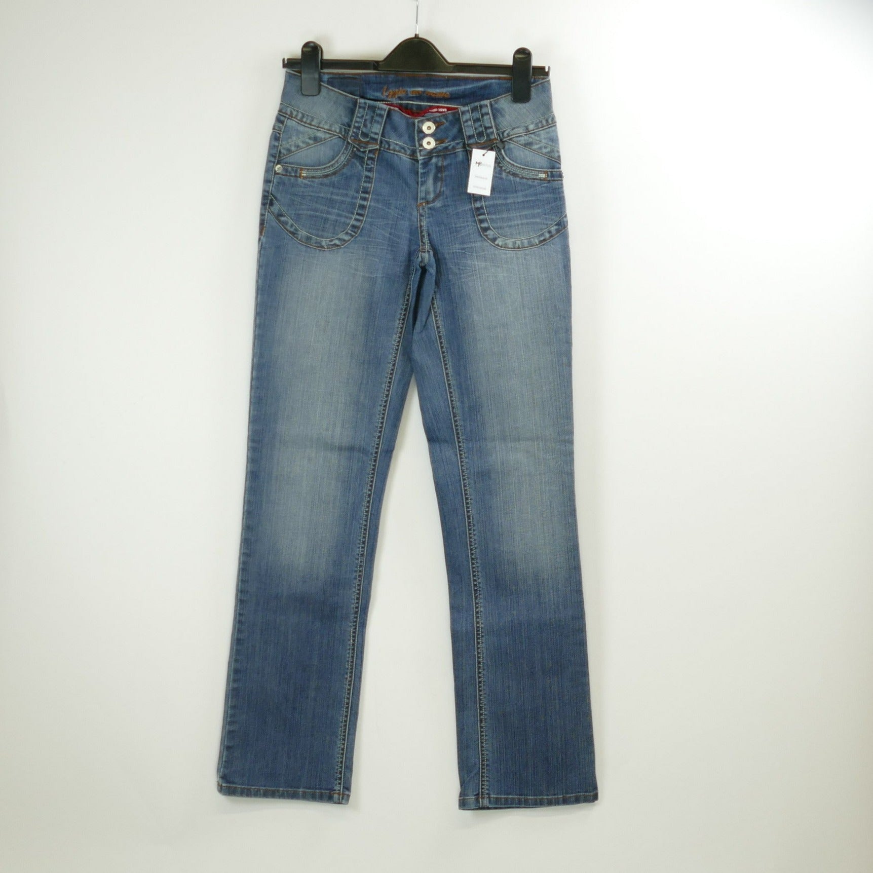 Blaue Damen Jeans, Gr. 27, BLACKOUT