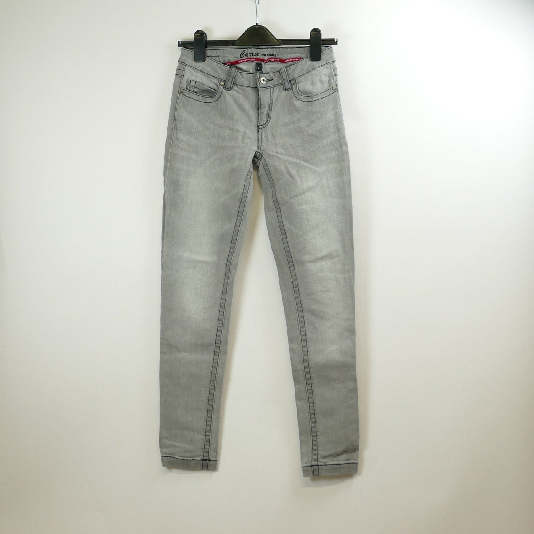 Graue Damen Jeans, Gr. 27/30, NONAME
